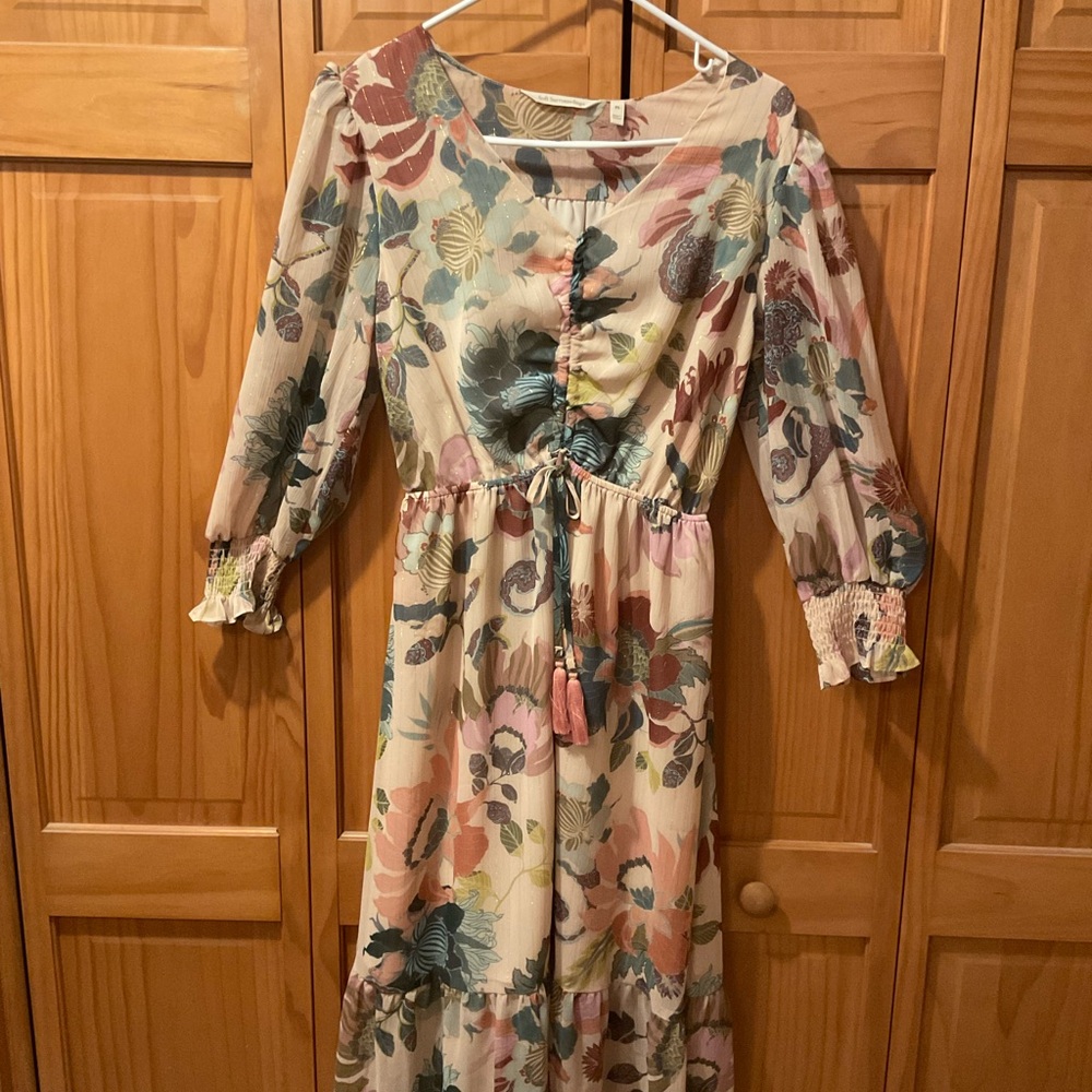 Soft Surroundings Floral Long Sleeve Dress